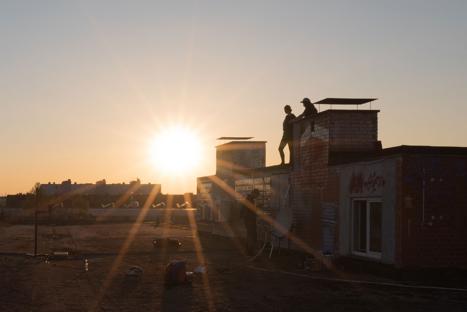 Sonnenuntergang am Z-Common-Ground